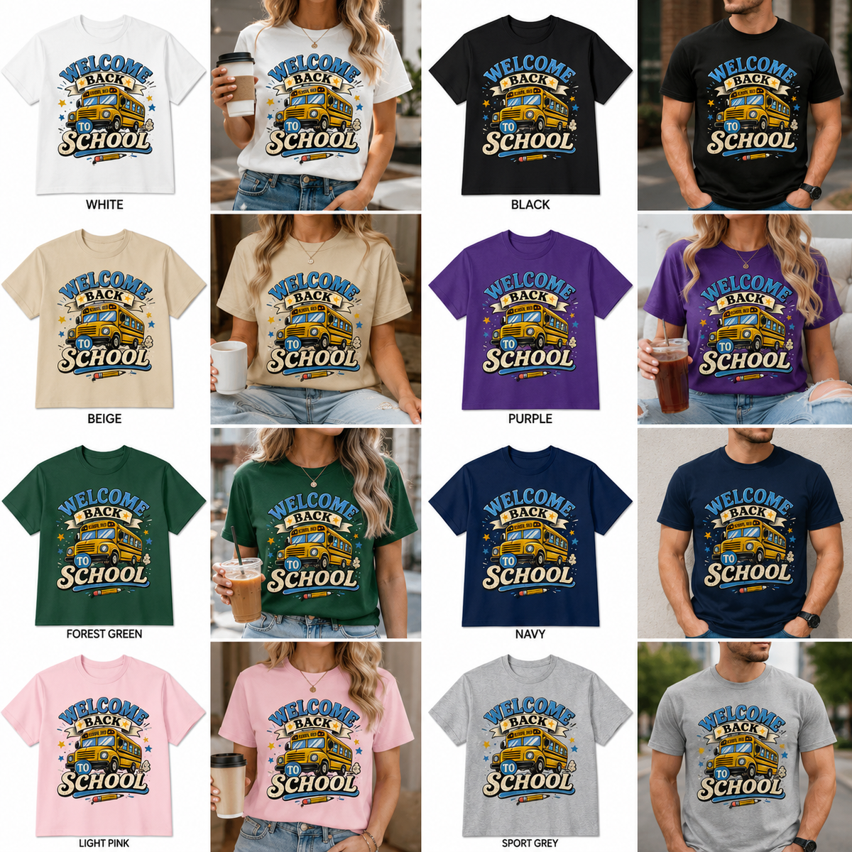 Welcome Back To School School Bus Shirt