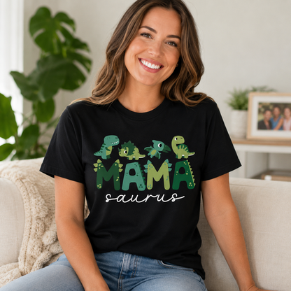 Mamasaurus Funny Mom Dinosaur Family Birthday T-Shirt