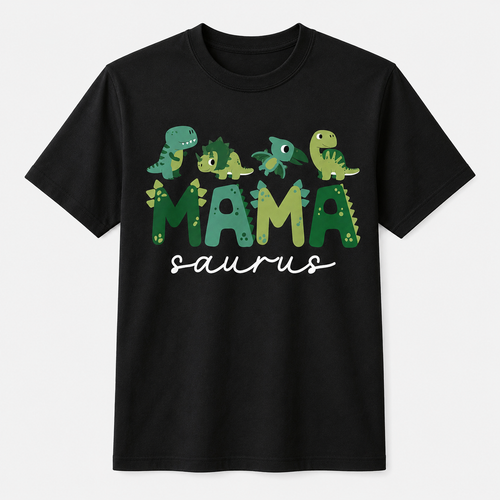 Mamasaurus Funny Mom Dinosaur Family Birthday T-Shirt