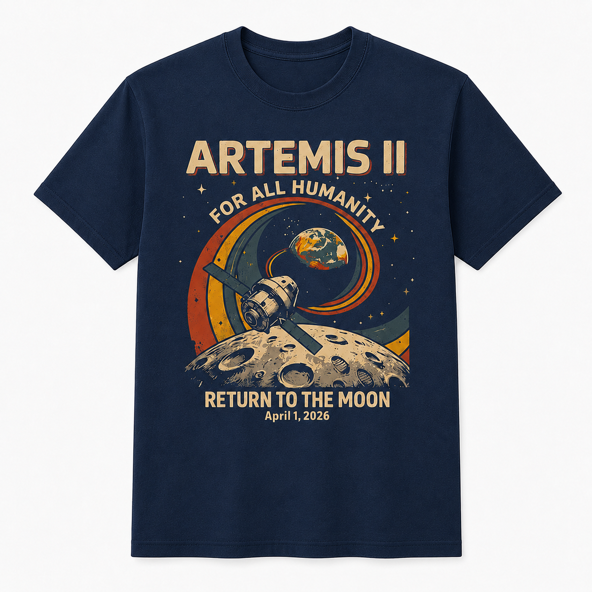 Artemis II Return to the Moon T-Shirt – NASA Space Mission Tee