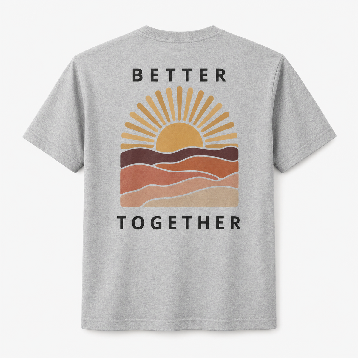 Better Together Sunset Graphic T-Shirt – Matching Couple Tee