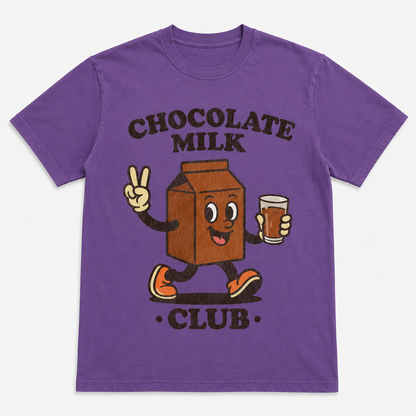 Chocolate Milk Club Graphic T-Shirt – Retro Cartoon Tee