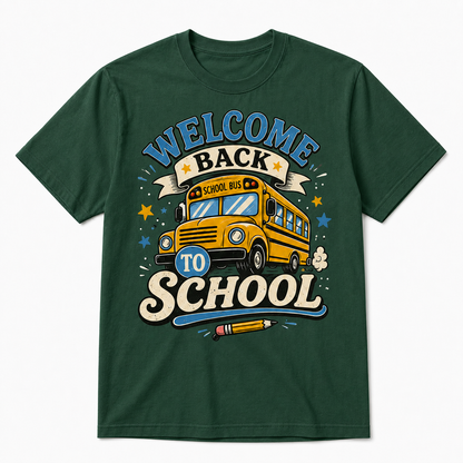 Welcome Back To School School Bus Shirt