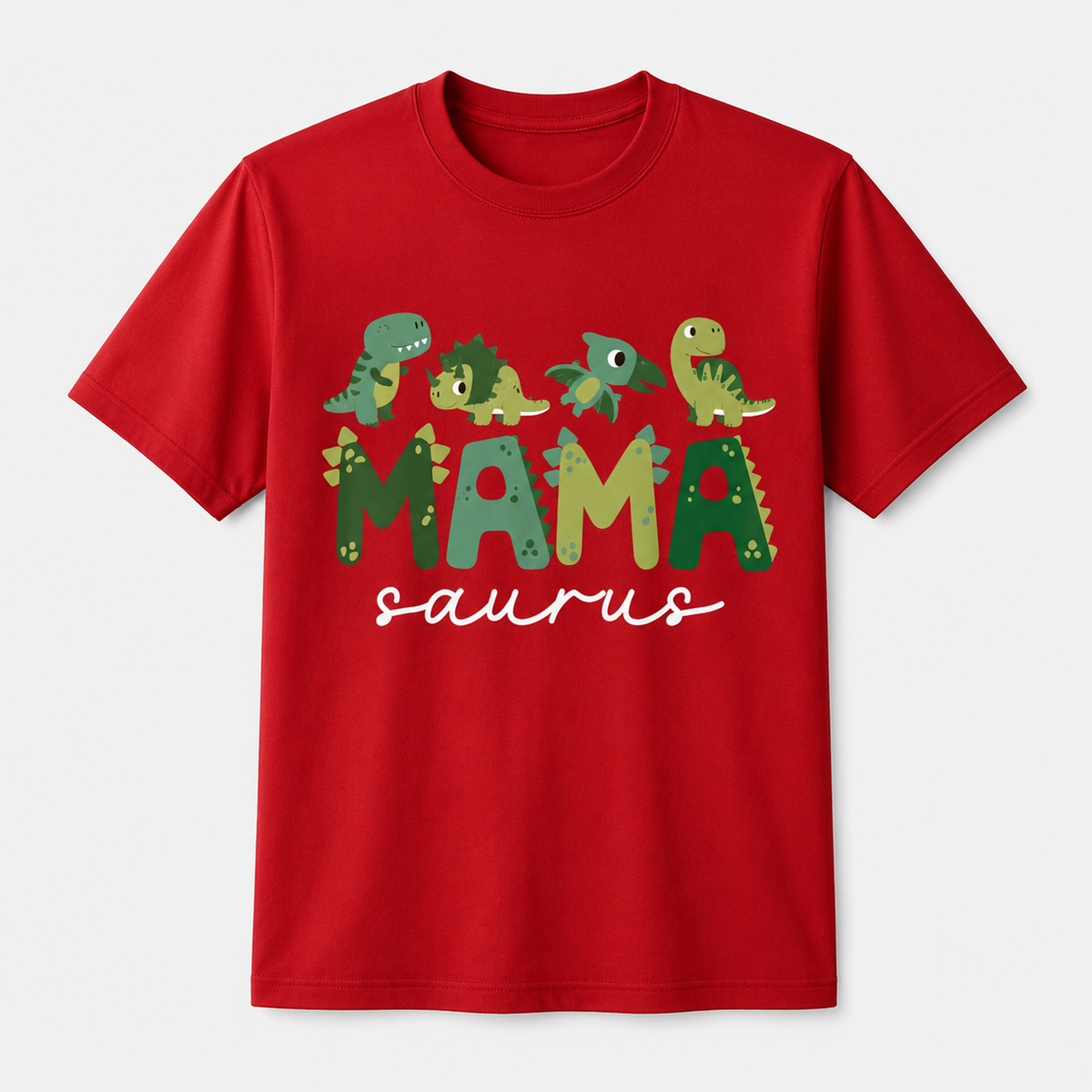 Mamasaurus Funny Mom Dinosaur Family Birthday T-Shirt