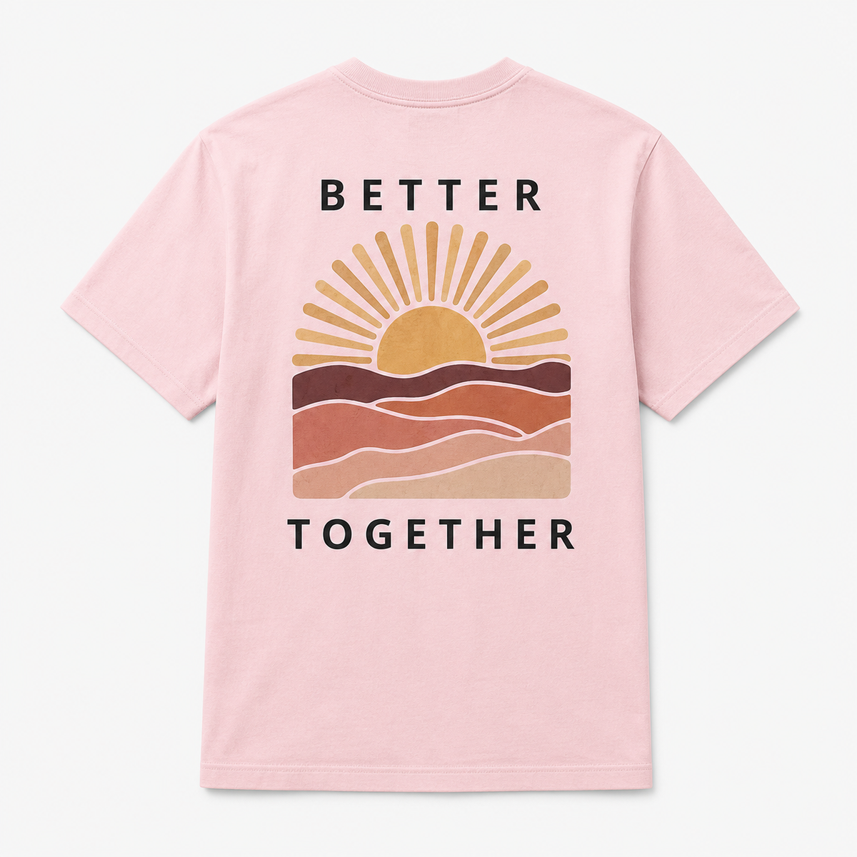 Better Together Sunset Graphic T-Shirt – Matching Couple Tee