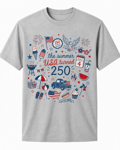 USA 250th Anniversary T-Shirt – The Summer USA Turned 250