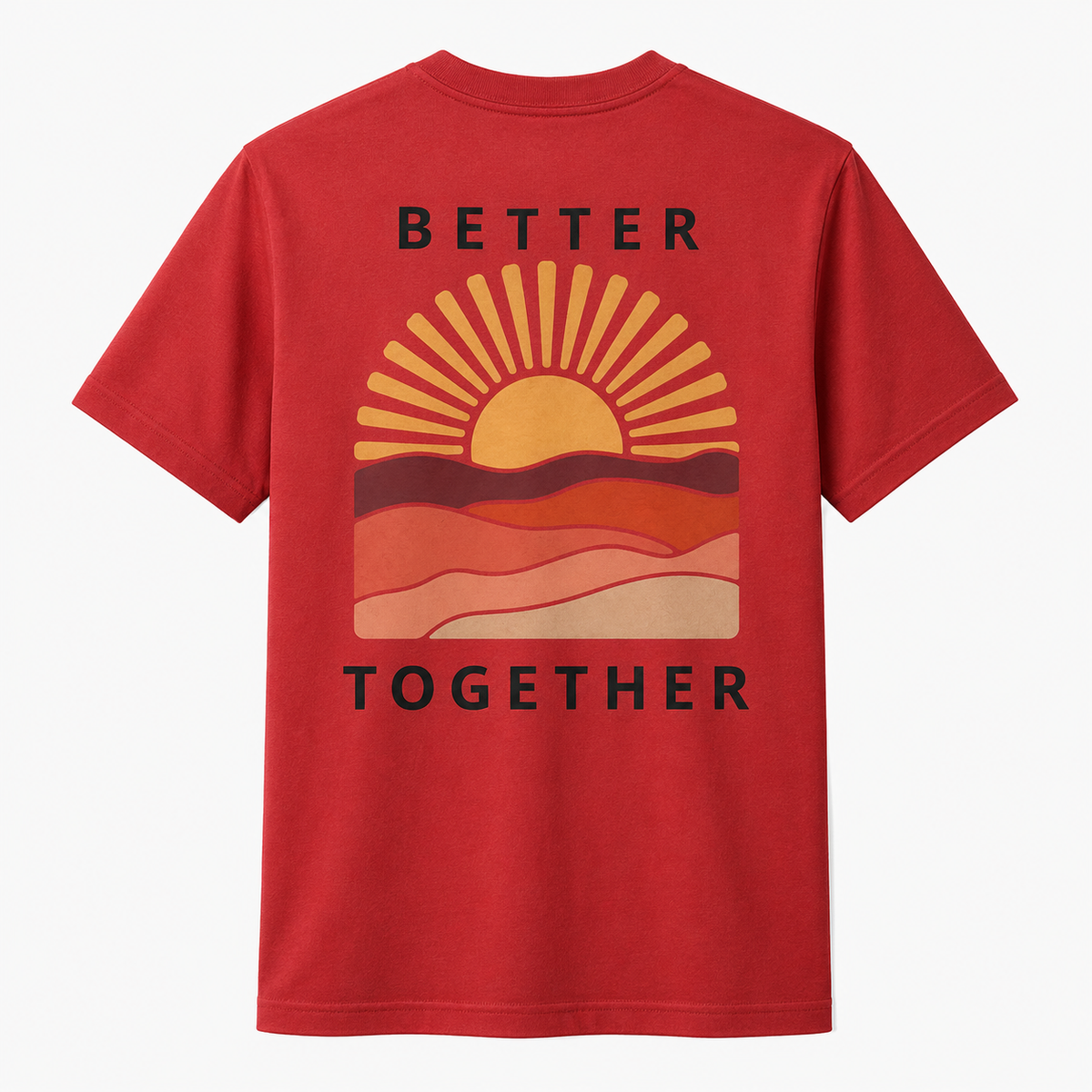 Better Together Sunset Graphic T-Shirt – Matching Couple Tee