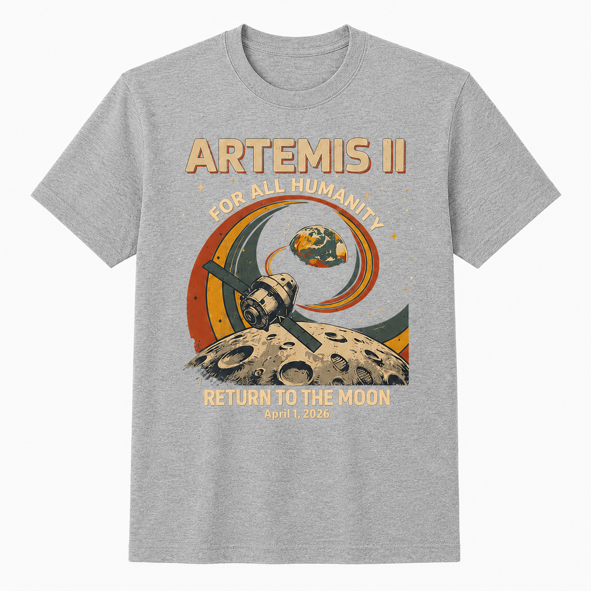 Artemis II Return to the Moon T-Shirt – NASA Space Mission Tee