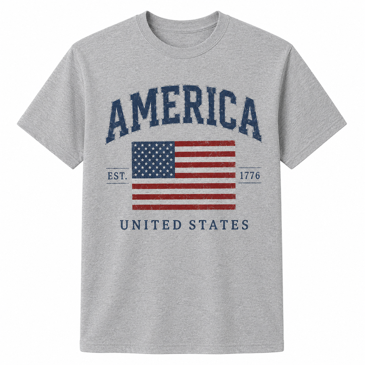America Est. 1776 United States Flag Graphic T-Shirt