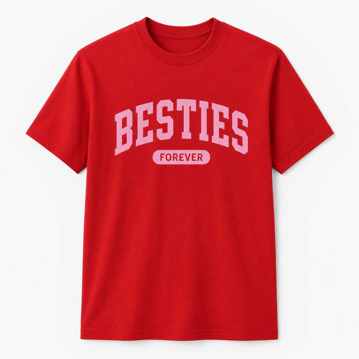 Besties Forever Graphic T-Shirt – BFF College Style Tee
