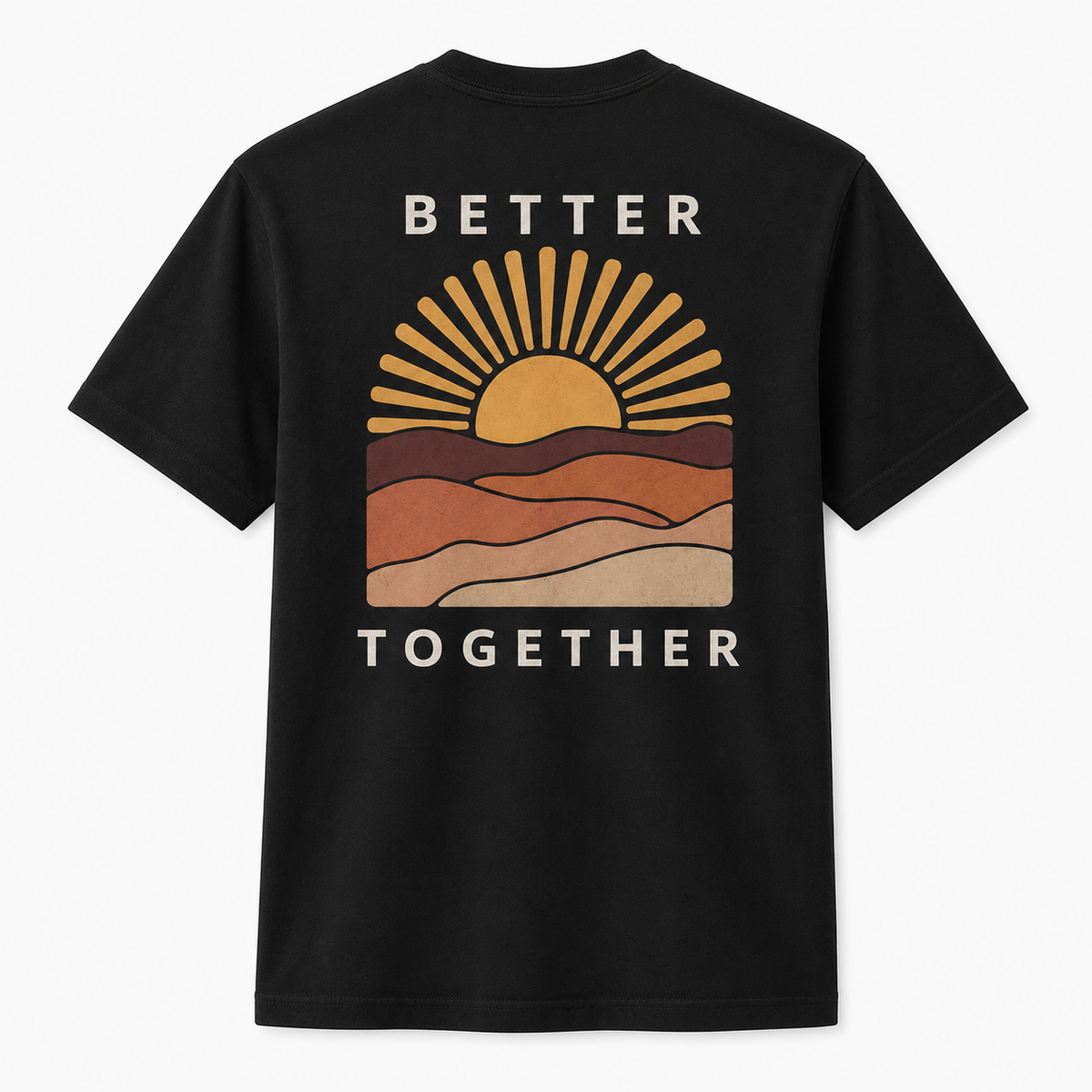 Better Together Sunset Graphic T-Shirt – Matching Couple Tee