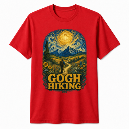 Gogh Hiking Funny Van Gogh Art Hiker T-Shirt