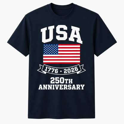 USA 250th Anniversary American Flag Patriotic Shirt