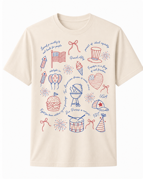4th of July Patriotic Graphic T-Shirt – Secret Message USA Tee