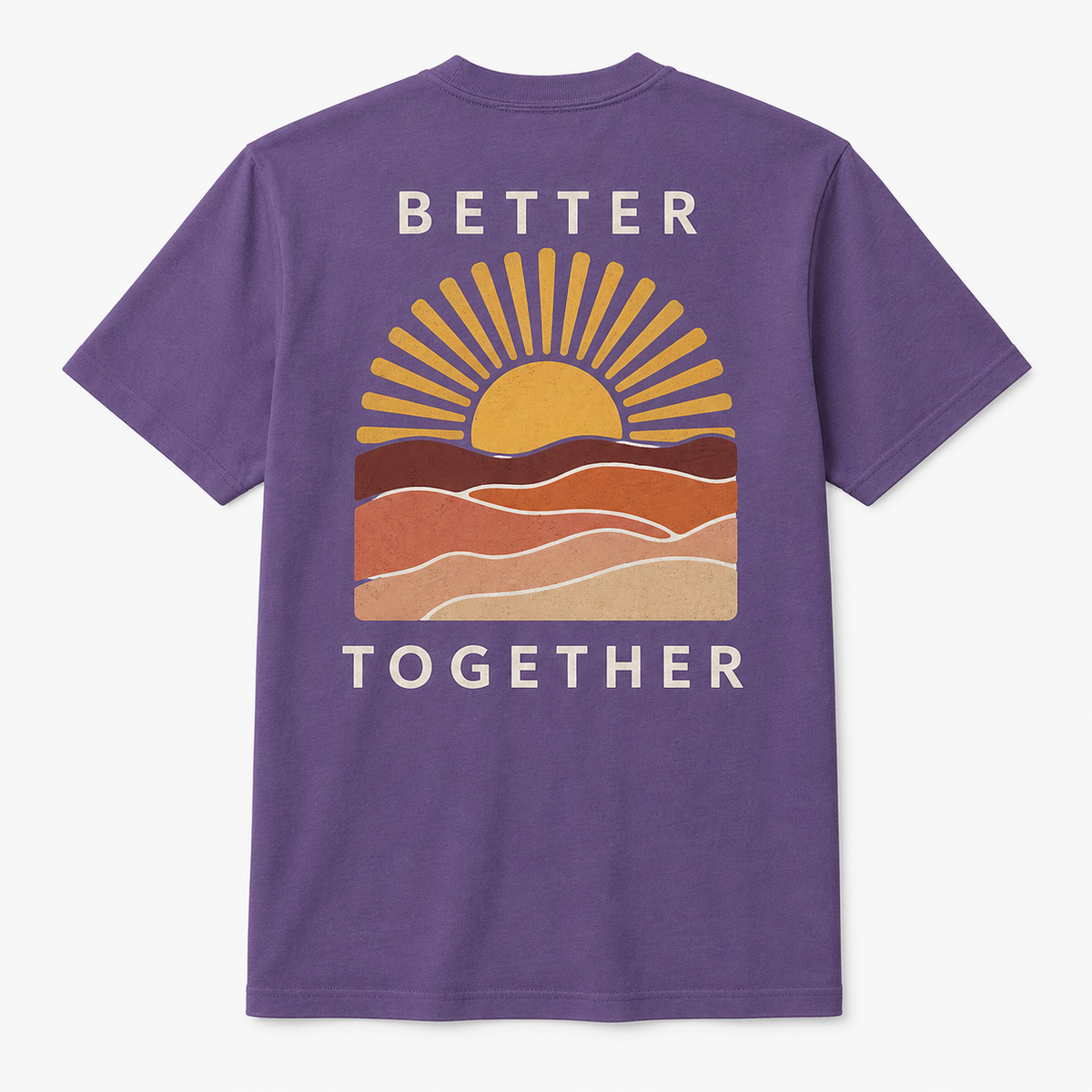 Better Together Sunset Graphic T-Shirt – Matching Couple Tee