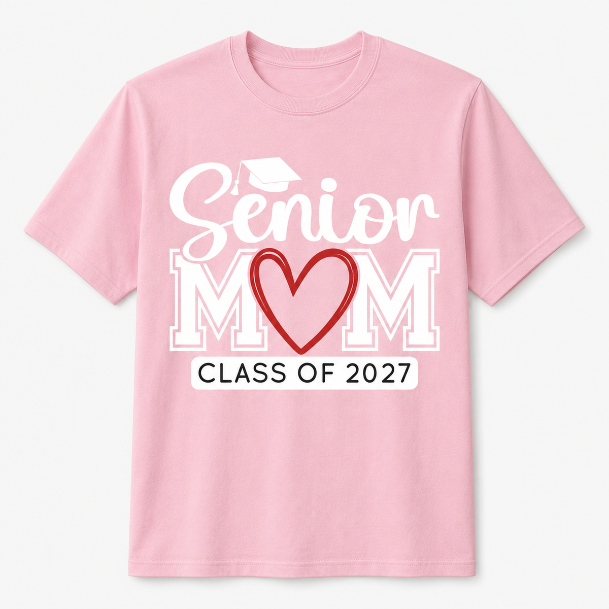 Senior Mom Class of 2027 Graduation T-Shirt – Funny Gift