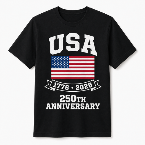USA 250th Anniversary American Flag Patriotic Shirt