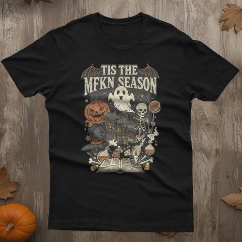 Tis The Season Halloween Shirt: Vintage Spooky Graphic Tee